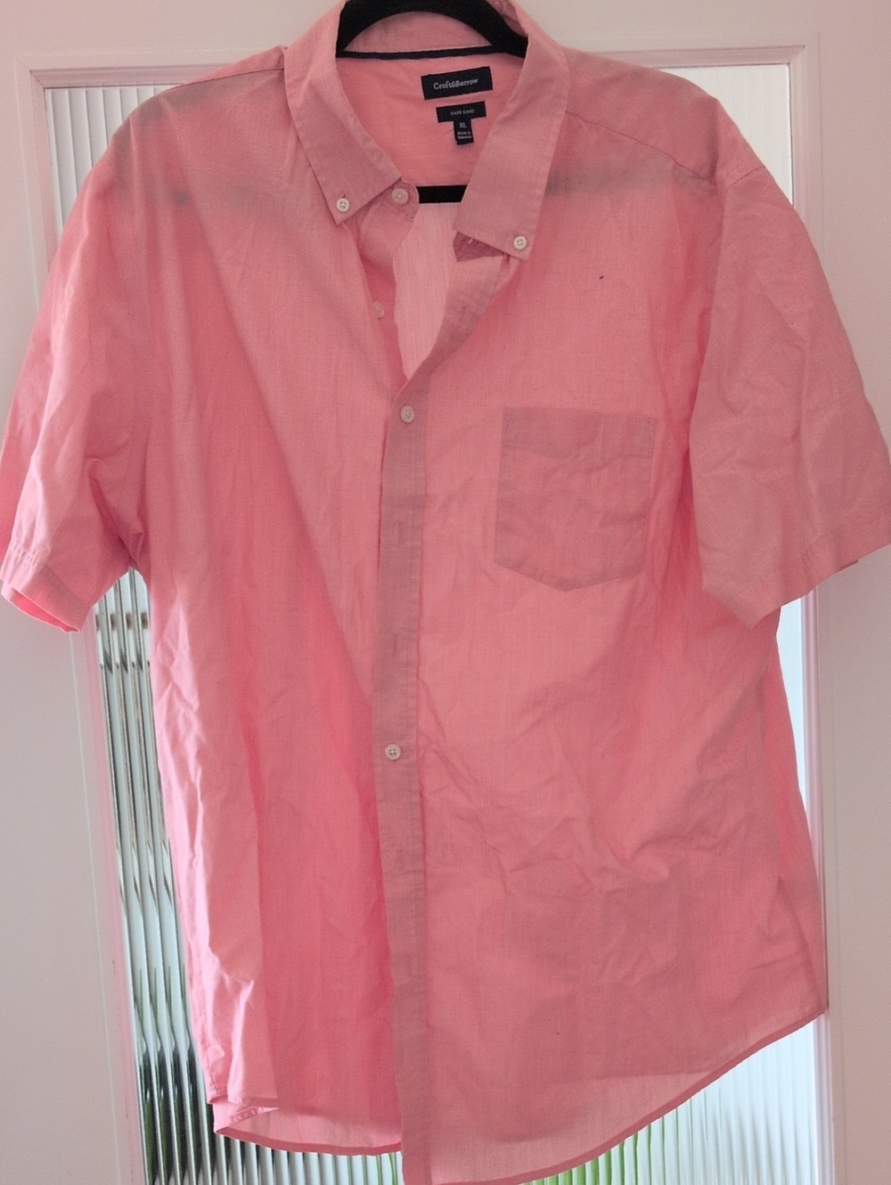 croft & barrow Pink Short-Sleeve Button-Down Shirt